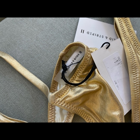 Solid & Striped gold metallic bikini - Picture 3 of 4